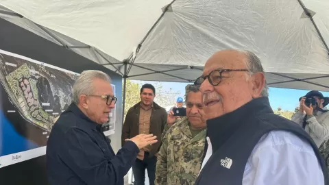 Supervisa Rocha Moya terrenos donde podría ser ubicado el  Sector Naval en Altata