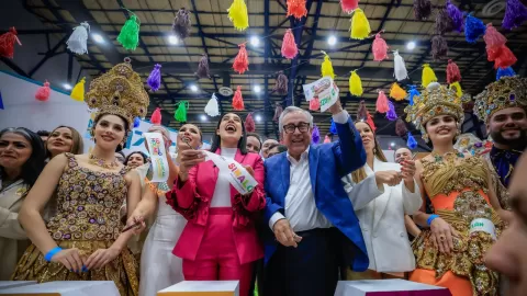 Rocha Moya  estuvo presente en la apertura del Tianguis Turístico 2025, en Tijuana, Baja California