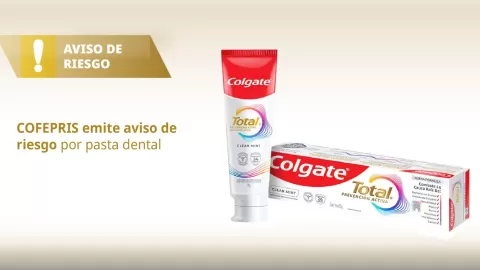 COFEPRIS emitió aviso de riesgo por pasta dental