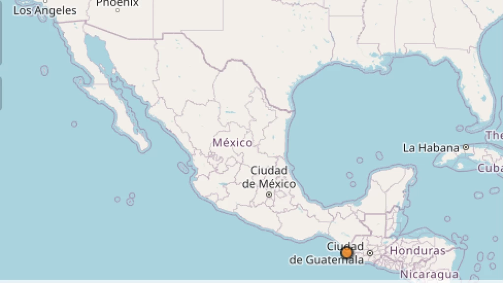 Serie de Sismos Sacude Chiapas el 26 de Noviembre: Reportan Múltiples Movimientos Telúricos, Incluido uno de Magnitud 4.1 en Huixtla