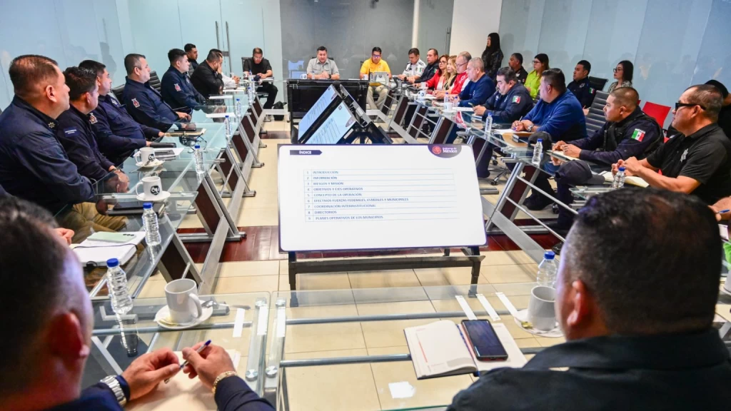 Autoridades de seguridad, Protección Civil y cuerpos de auxilio se reúnen para coordinar el Plan General Operativo Semana Santa 2026