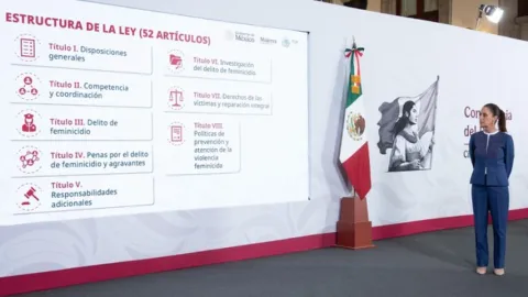 Presidenta enviará al Senado iniciativa de Ley General para prevenir, investigar, sancionar y reparar el daño por el delito de feminicidio