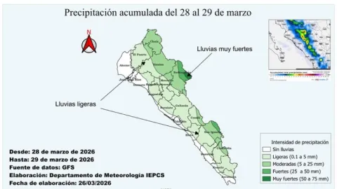 Sinaloa: Fin de Semana con Calor Extremo de hasta 45°C y Lluvias Intensas; ¡Prepárense!