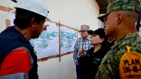 Gobernador Rocha reconoce respaldo de la presidenta Sheinbaum, en apoyo para rescate de mineros en Rosario