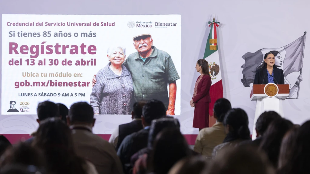 Presidenta anuncia decreto para crear el Servicio Universal de Salud; del 13 al 30 de abril inicia credencialización de personas de 85 años