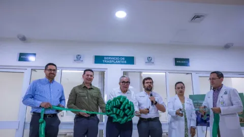 El Gobernador y autoridades de IMSS Bienestar inauguran Unidad de Trasplantes en el Hospital General de Culiacán