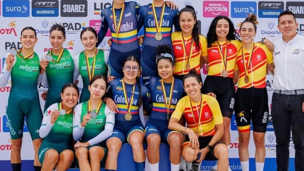México inicia con cosecha de seis medallas en el Torneo Internacional de Ciclismo de Pista en Colombia