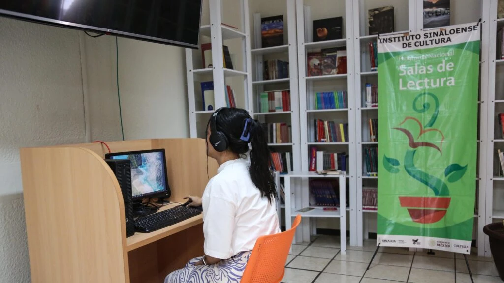 Inauguran la segunda Audioteca de Sinaloa, en la Sala de Formación Lectora del ISIC