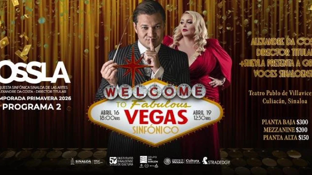 La OSSLA Presenta el Espectáculo “Las Vegas Sinfónico” con Alexandre Da Costa y la Magnífica Voz de Sheyla
