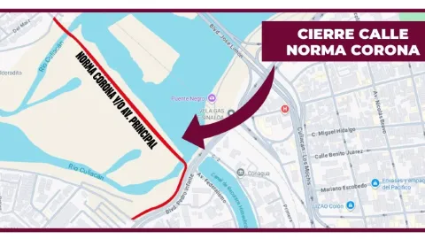 Cierre Total en Juntas de Humaya y Presa Derivadora por Obra del Puente Pedro Infante en Culiacán