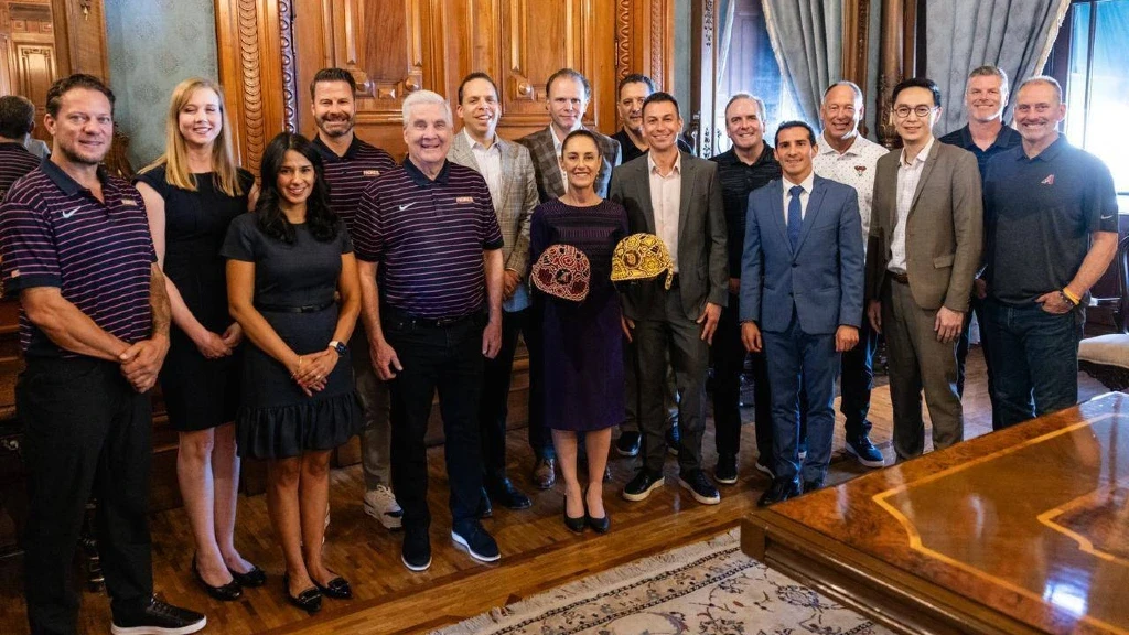 Presidenta Recibe a Padres de San Diego y Diamondbacks de Arizona Previo a la Mexico City Series 2026