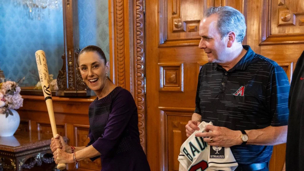 Presidenta Recibe a Padres de San Diego y Diamondbacks de Arizona Previo a la Mexico City Series 2026