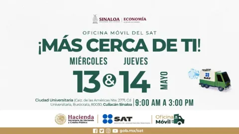 ¡SAT Móvil en Culiacán! Trámites Fiscales Gratuitos y Cercanos para Estudiantes y Ciudadanía