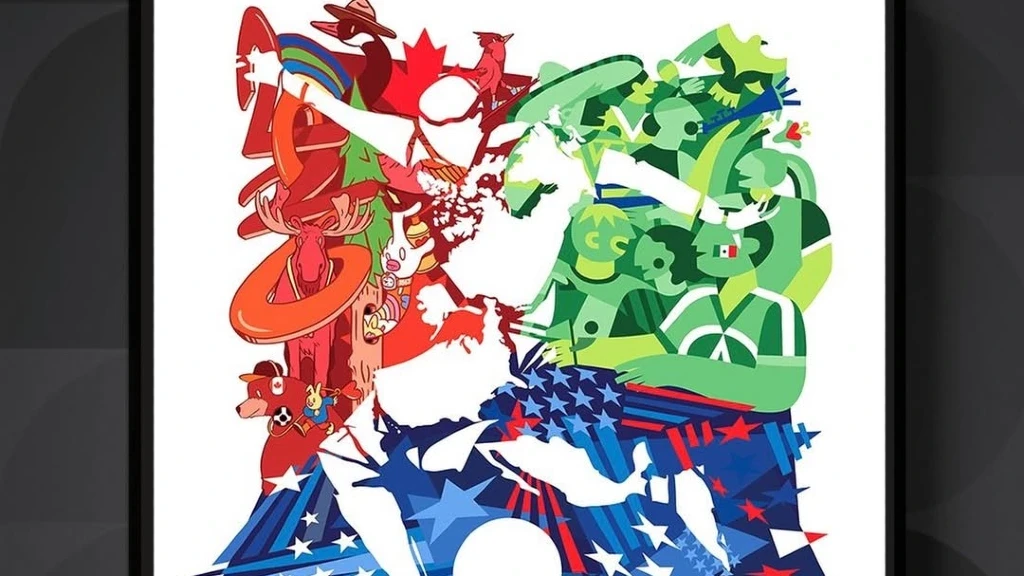 Unión en el lienzo: Artistas de México, Canadá y EE. UU. plasman el espíritu del Mundial 2026 en un póster