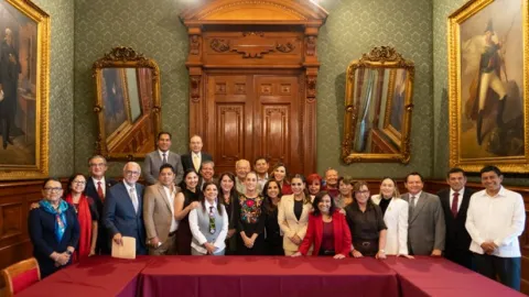 Gobernadora Yeraldine acude a reunión con la presidenta Claudia Sheinbaum en Palacio Nacional