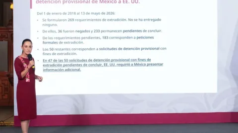 En casos de extradición, México pide reciprocidad: Presidenta Claudia Sheinbaum