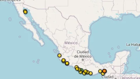 Múltiples Temblores sacuden el país este 20 de Mayo, con Chiapas y Guerrero como epicentros principales