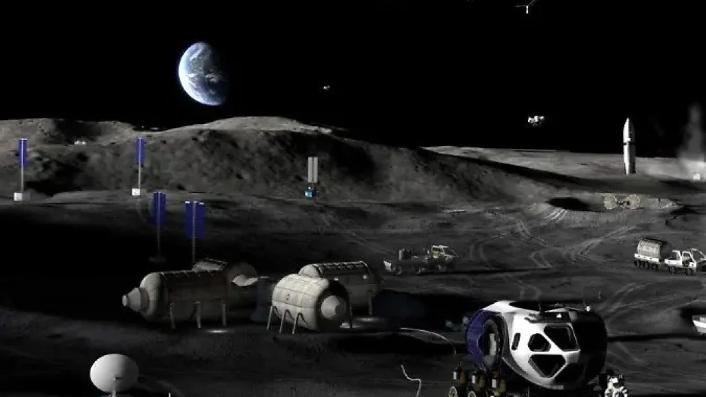 NASA y Blue Origin Inician la Construcción de 'Moon Base One' en el Polo Sur Lunar Este Año