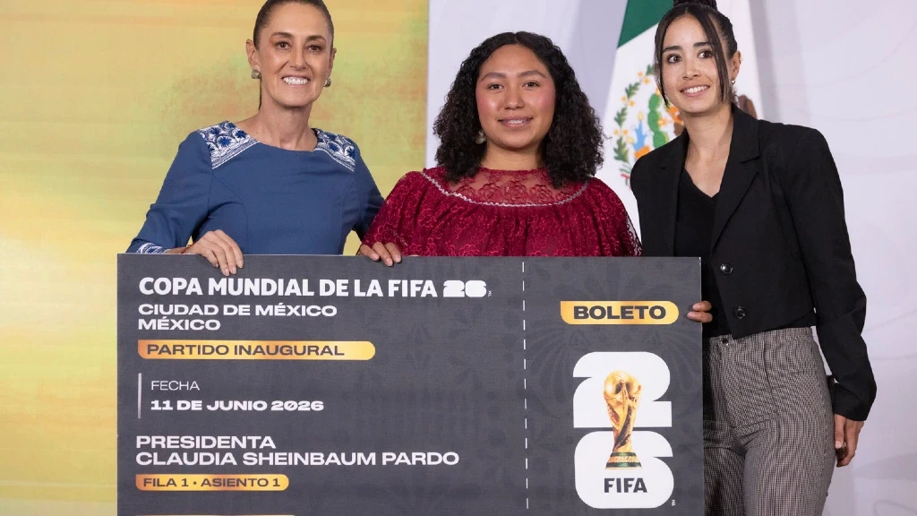 Sheinbaum Anuncia a las 4 Ganadoras de Boletos para el Mundial 2026 en 'La Mañanera'