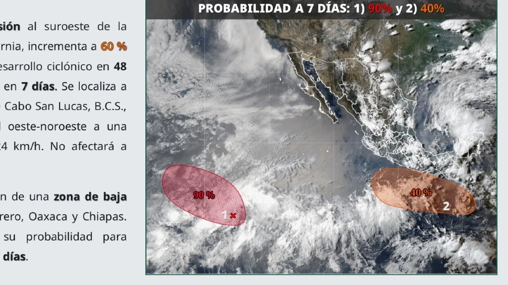 Alerta en el Pacífico: Ciclón 'Amanda' al 80% de Formación en 48 Horas; Sinaloa en Vigilancia ante Temporada Activa 2026