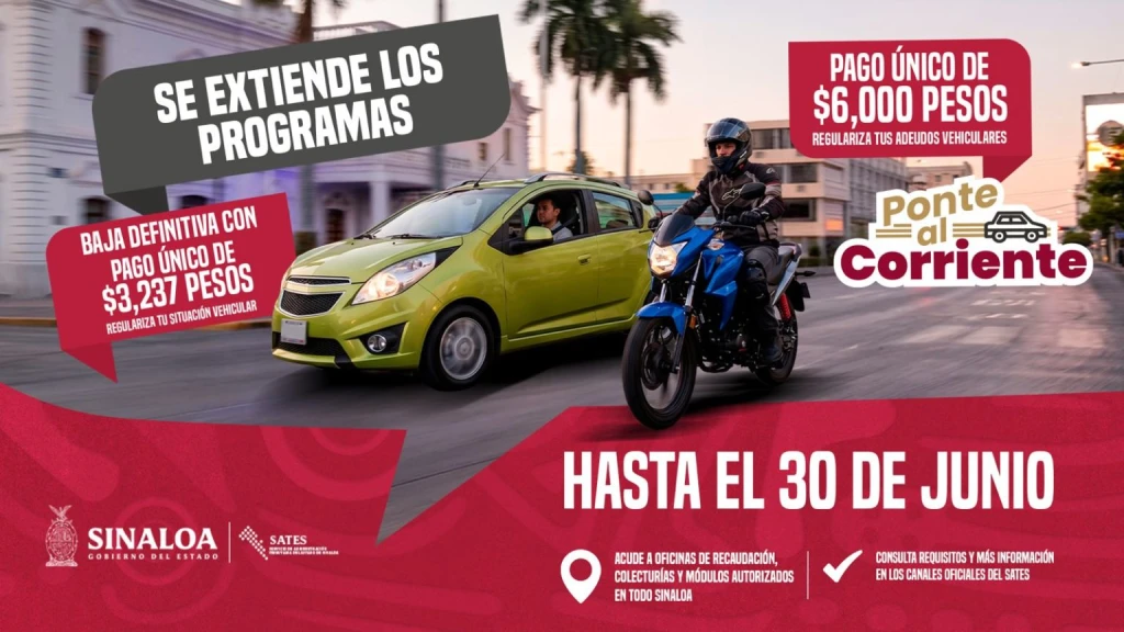 Se amplia plazo para Baja definitiva y Ponte al corriente