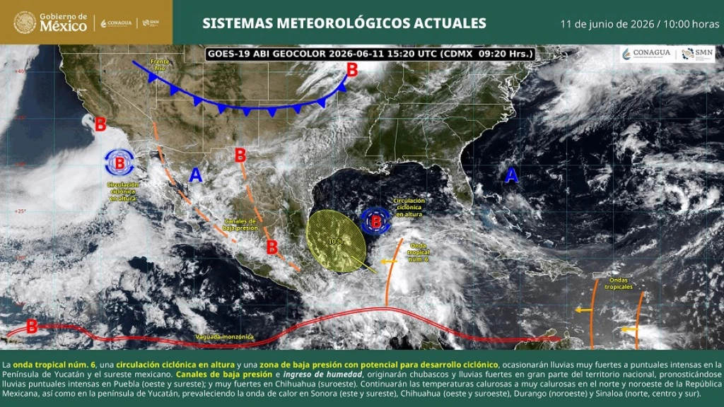 Culiacán: Jueves 11 de Junio con Lluvia Ligera y Calor Persistente; ¡Prepárate para la Sensación Térmica Intensa!