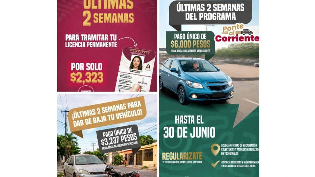 ¡Últimos 15 Días! Regulariza tu Vehículo en Sinaloa y Tramita tu Licencia Permanente: No Pierdas Beneficios Fiscales del SATES