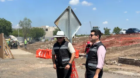 Supervisan Avances en Boulevard Agricultores y Malecón Río Culiacán