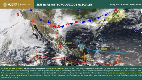Modelos proyectan la posible formación del ciclón “Douglas” para finales de junio de 2026