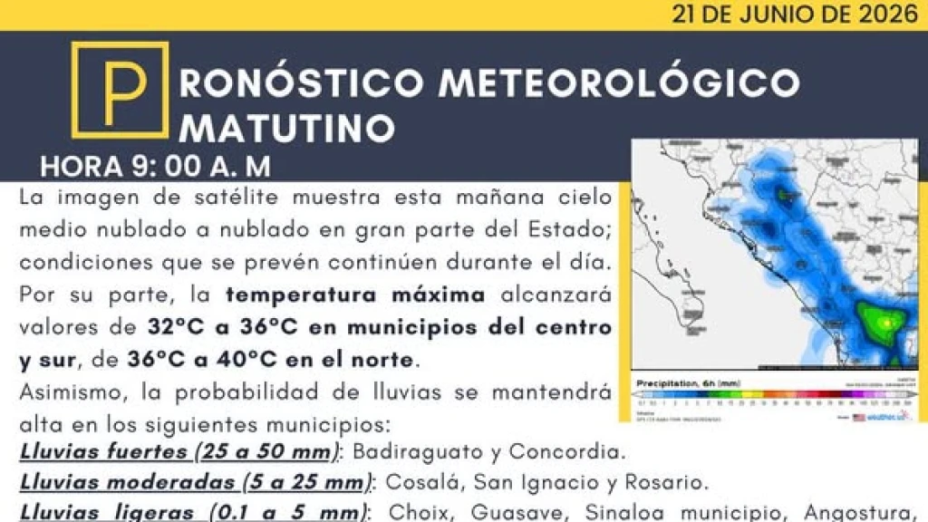 Sinaloa: Lluvias Fuertes Azotan el Día del Padre 2026 con Clima Inestable