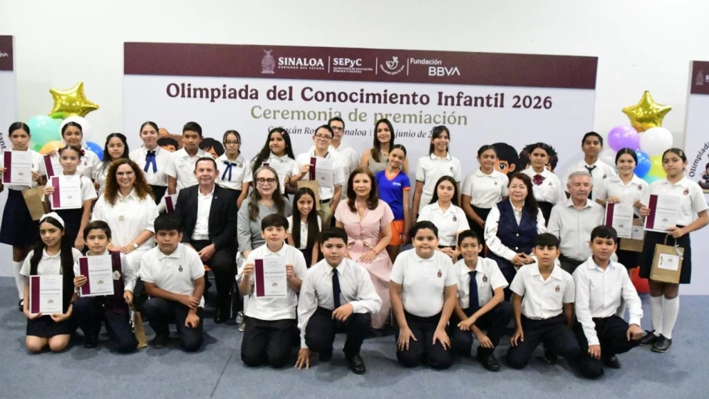 La SEPyC reconoció a los 27 ganadores de la Olimpiada Estatal del Conocimiento Infantil 2026