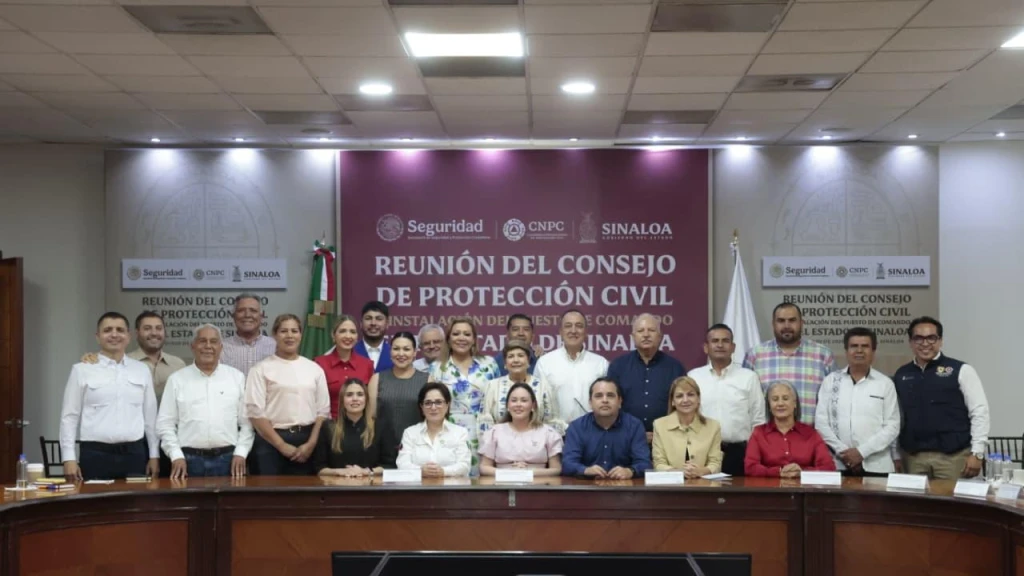 Instalan Mando Interinstitucional y Consejo Estatal de Protección Civil ante Temporada de Lluvias y Ciclones 2026 en Sinaloa