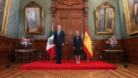 Presidenta Sheinbaum Recibió al Rey Felipe VI en Palacio Nacional