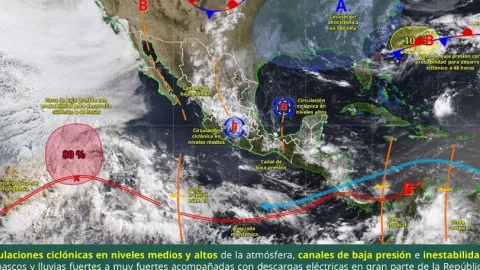 Mar de Fondo de hasta 2.5 Metros y Lluvias Intensas Persistirán a Inicios de Julio en Sinaloa