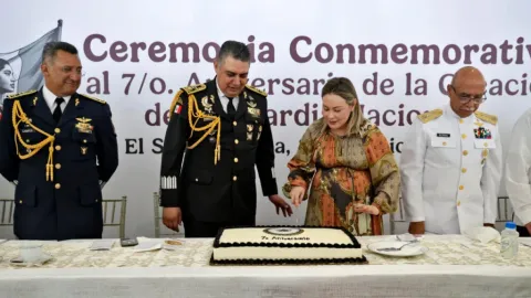 Realizan acto conmemorativo por el séptimo aniversario de la Guardia Nacional
