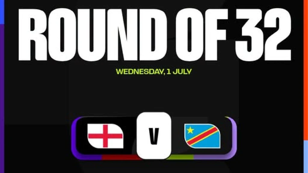 Mundial 2026: Inglaterra y RD Congo se enfrentan en dieciseisavos de final por un lugar contra México en Octavos