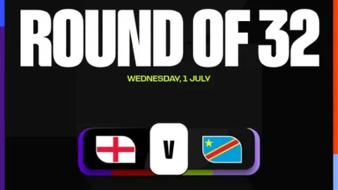 Mundial 2026: Inglaterra y RD Congo se enfrentan en dieciseisavos de final por un lugar contra México en Octavos