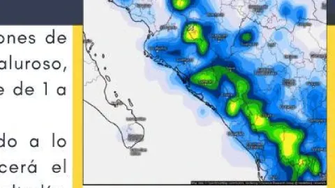 Sinaloa: Lluvias Intensas y Temperaturas Elevadas Impactarán 16 Municipios Este Lunes 6 de Julio