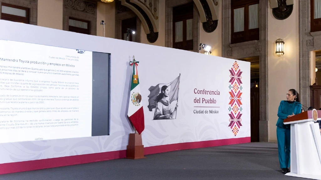 México Anuncia Inversión Automotriz de 500 MDD Tras Reestructura de Toyota