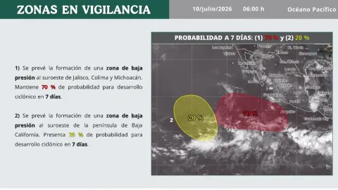 Alerta en el Pacífico Mexicano: Ciclón 'Elida' con 70% de Probabilidad y Surge Segunda Amenaza Tropical