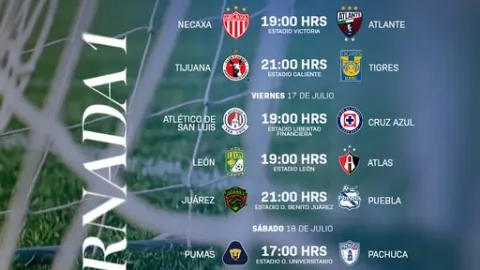 Liga MX Apertura 2026: ¡Confirmado el Calendario de la Jornada 1! Regreso de Atlante y Emocionantes Debuts el 16 de Julio