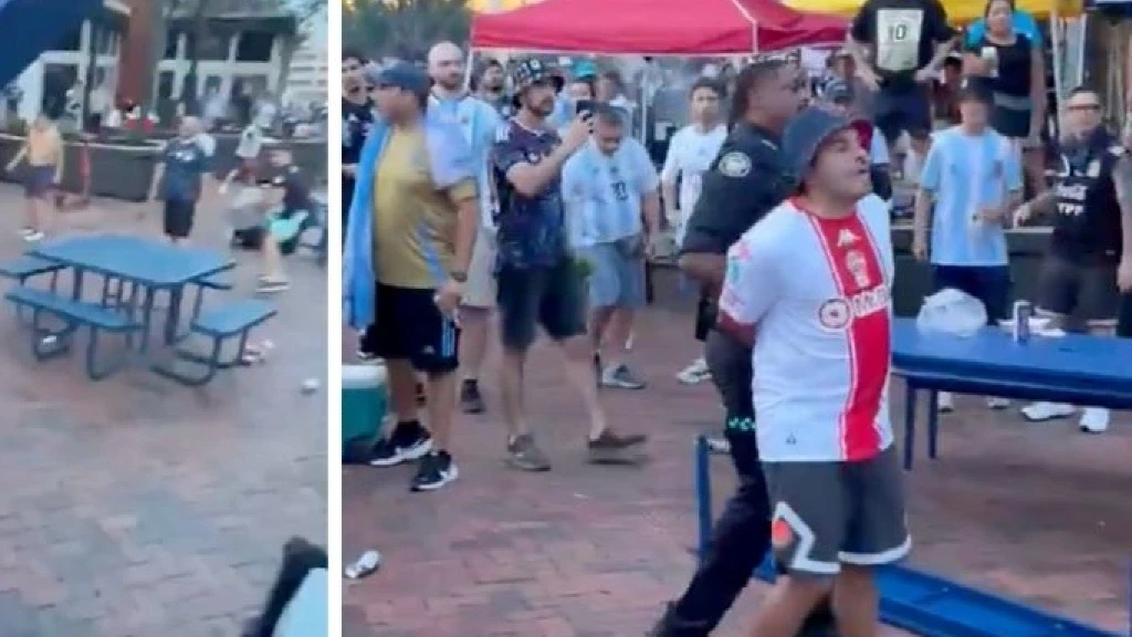 Caos en Atlanta: Peleas Internas y Arrestos de Aficionados Argentinos Sacuden la Previa de la Semifinal vs. Inglaterra