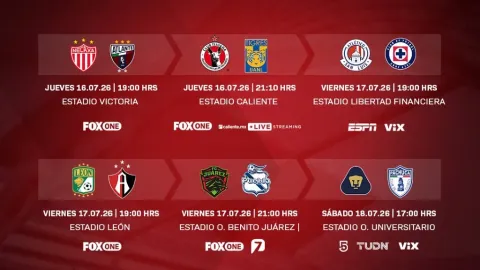 ¡Viernes de Pasión Futbolera! Liga MX Enciende la Jornada Inaugural del Apertura 2026