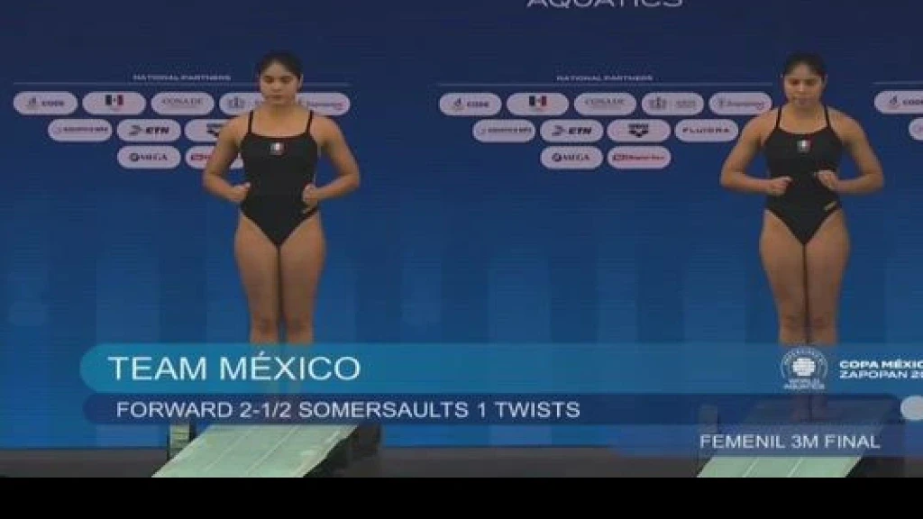 ¡Oro Histórico para México! Mía y Lía Cueva Vencen a China en la Copa de Clavados y Aseguran el Segundo Metal Dorado