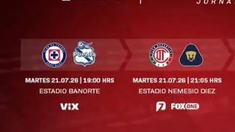 Liga MX: Jornada 2 del Apertura 2026 Inicia con Doble Cartelera este Martes 21 de Julio