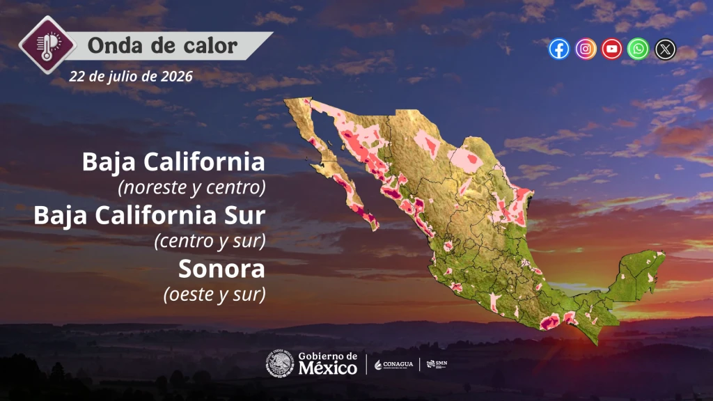 Sinaloa: Calor de hasta 42°C, Lluvias Intensas y Tormentas Eléctricas este Miércoles 22 de Julio