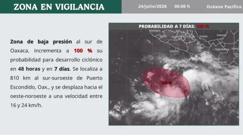 Alerta en el Pacífico: Ciclón 'Genevieve' al 100% de Formación, Huracán 'Fausto' Escala a Categoría 2 y se Aleja de Costas Mexicanas