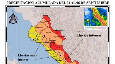 Sinaloa: Lluvias Intensas y Onda de Calor Aumentan Hoy, Temporal Más Fuerte Llega el Fin de Semana