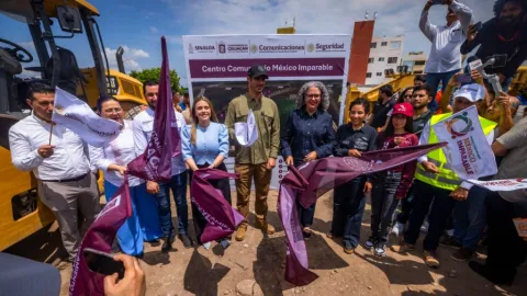 Gobernadora encabeza arranque de la construcción del Centro Comunitario México Imparable en Culiacán