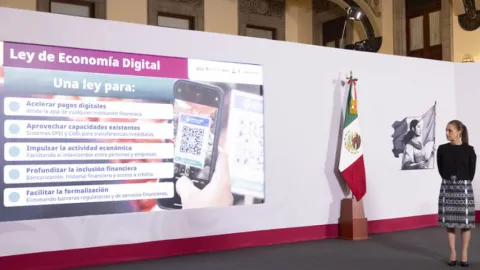 Nueva Ley de Economía Digital ayudará a la seguridad, la eficiencia y a la formalización de comercios y productos: presidenta